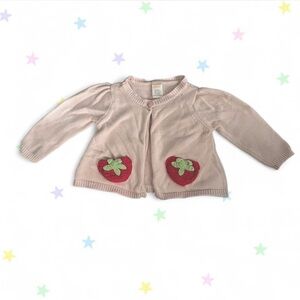 tomato/strawberry knit cartigan
